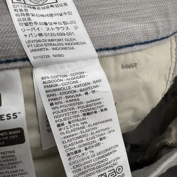 Levis XX Chino Pants Mens 32x30 Gray Standard Taper Warm - Picture 9 of 9